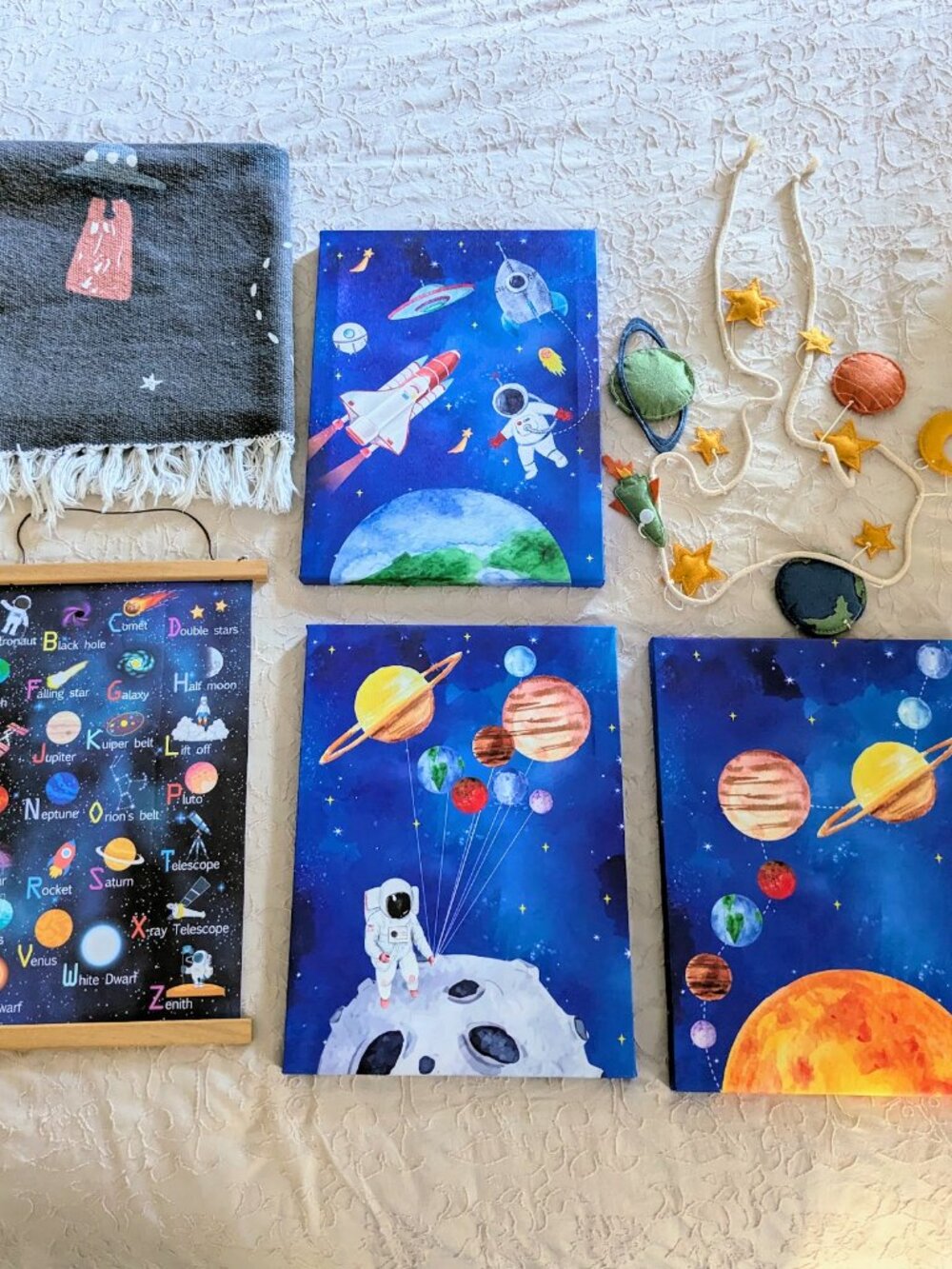 Kids Space Themed Room Decor Set